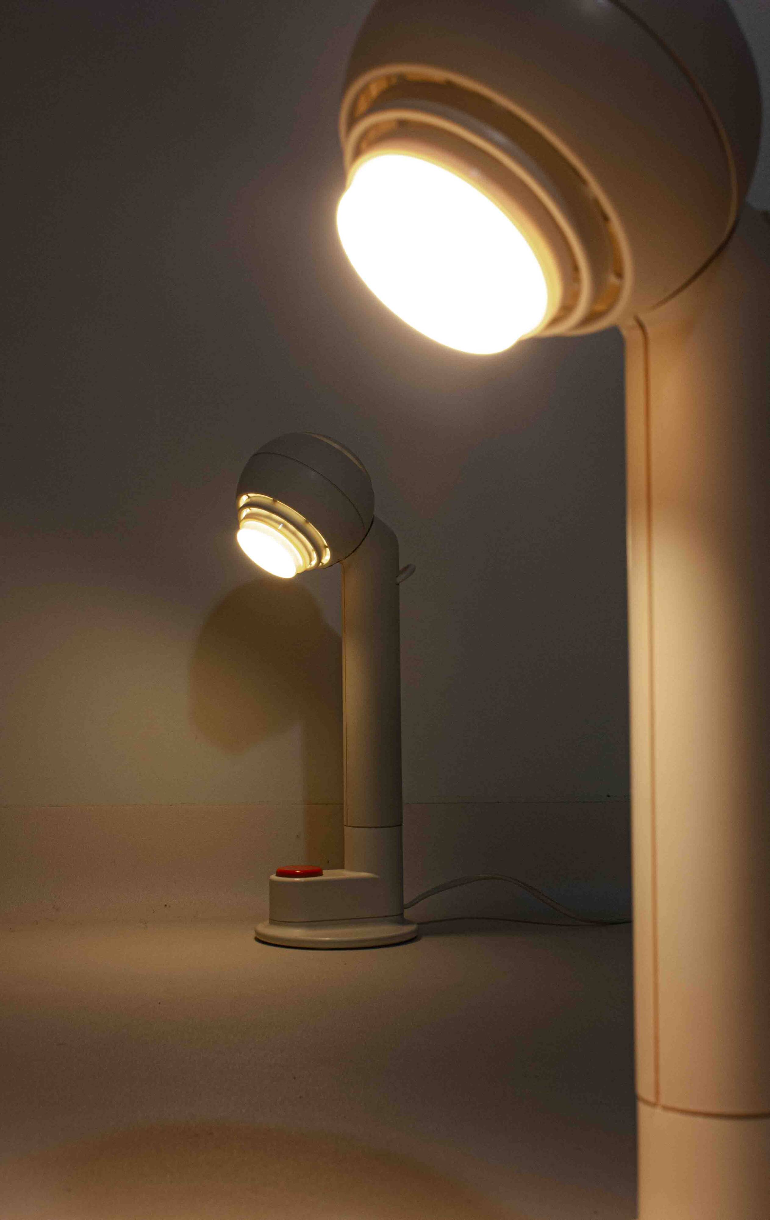 Set of space age Osram desk lamps by Schlagheck, 1977