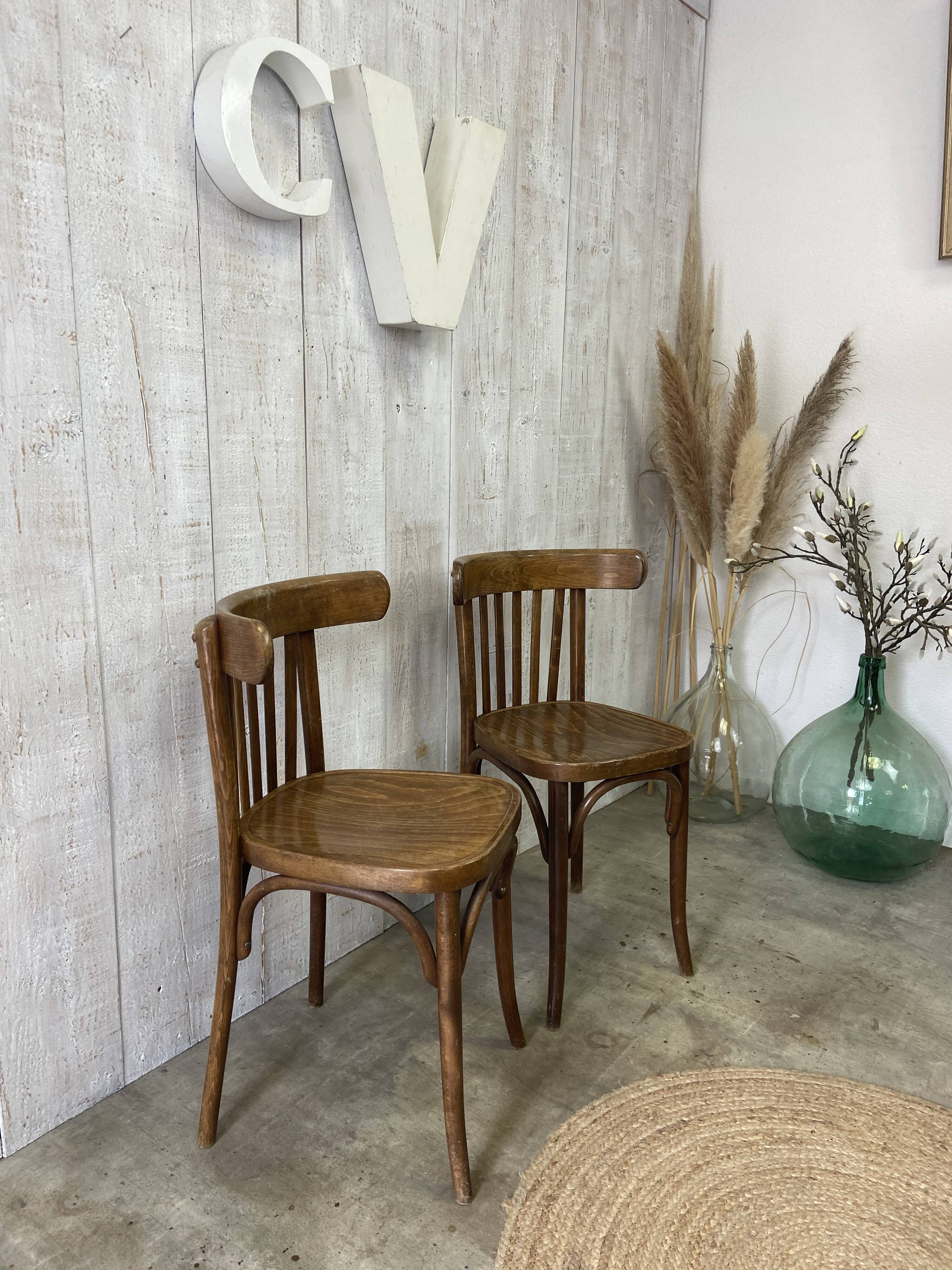 Pair of bistro chairs
