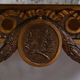 Petite Console d’Applique en Bois Sculpté, style Louis XVI, époque Napoléon III – Milieu XIXe