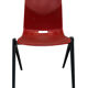 Chaise galvanitas vintage avec pieds compas