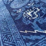 Tapis chinois ancien fait main 70x131 cm