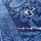Small handmade old Chinese carpet 70x131 cm