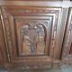 Breton furniture buffet 2 body carved by a Breton craftsman in oak with 2 keys
