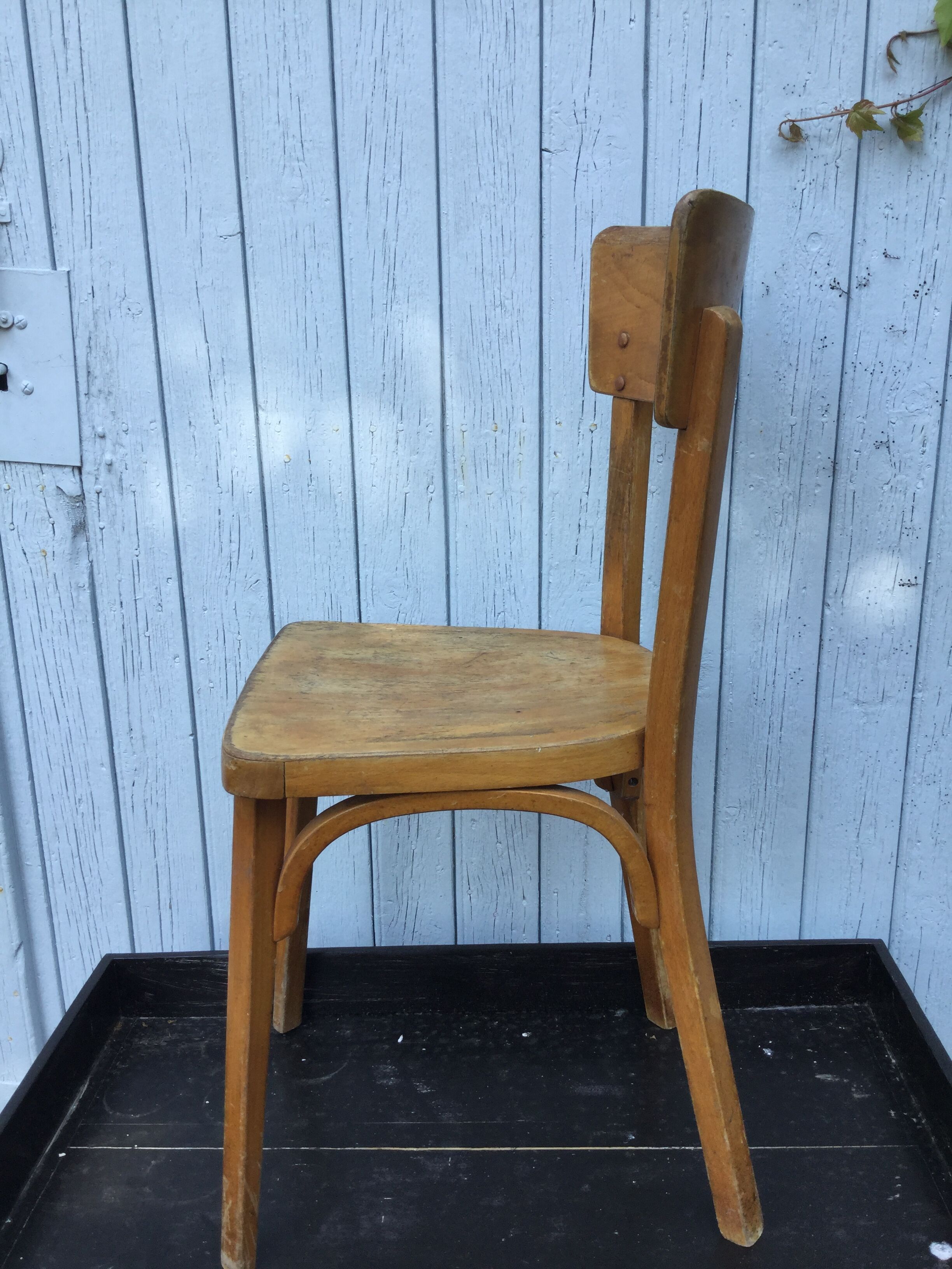 Pair of bistro Baumann chairs