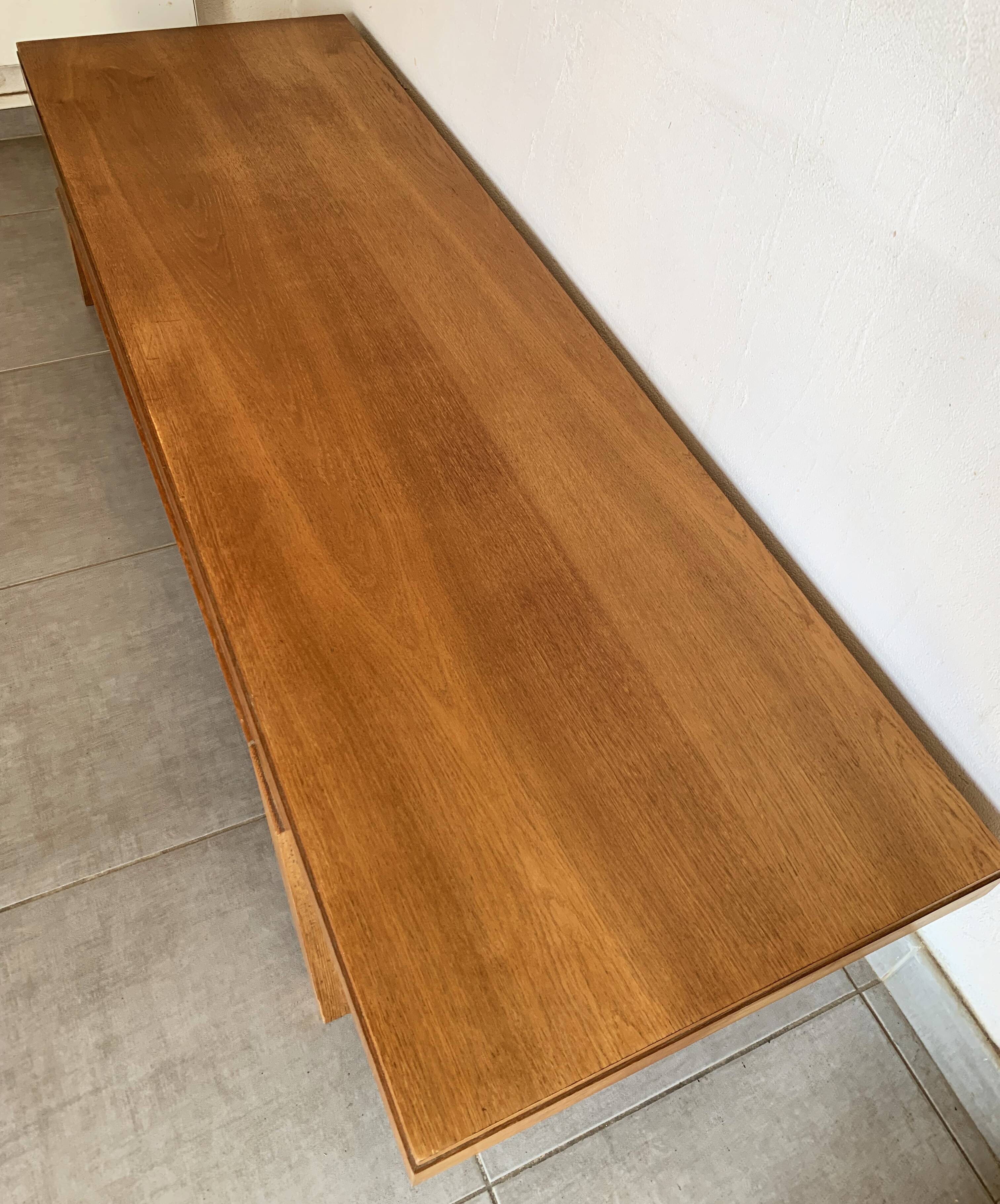 Vintage coffee table from the 60s in oak