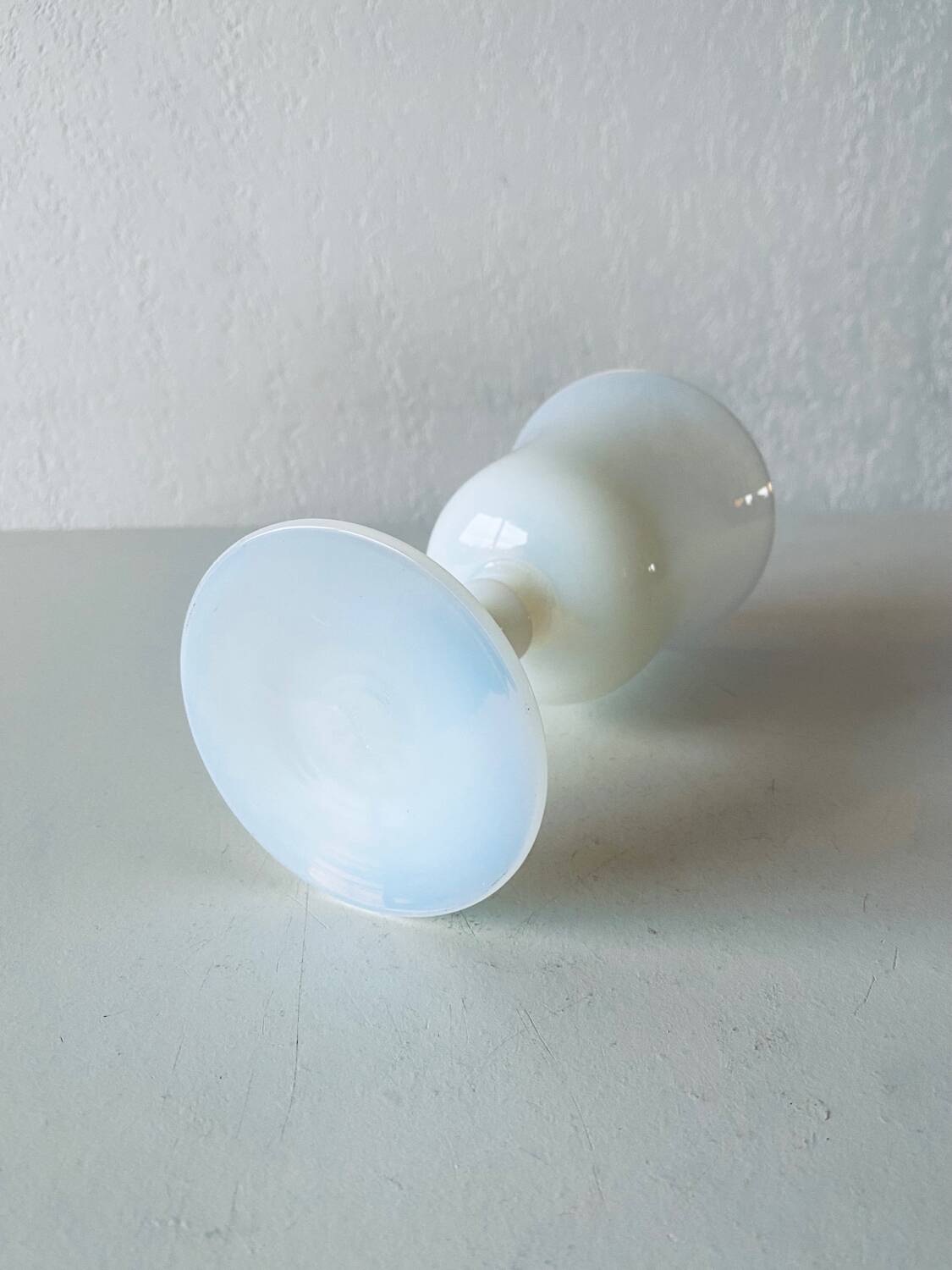 Antique white opaline vase