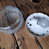 Round glass ceiling light