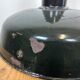 Industrial Black Enamel Factory Pendant Lamp with Iron Top, 1950s