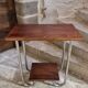 Table d'appoint moderniste française en placage acajou, 1930s–1950s