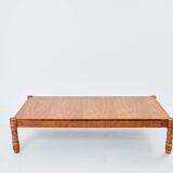 Large modernist curly ash coffee table by Pier Luigi Colli 1950