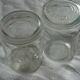 Lot 3 jars the best transparent glass 1 l cover