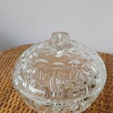 Sucrier en verre moulé