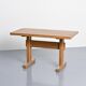 Table Les Arcs in solid elm, circa 1970