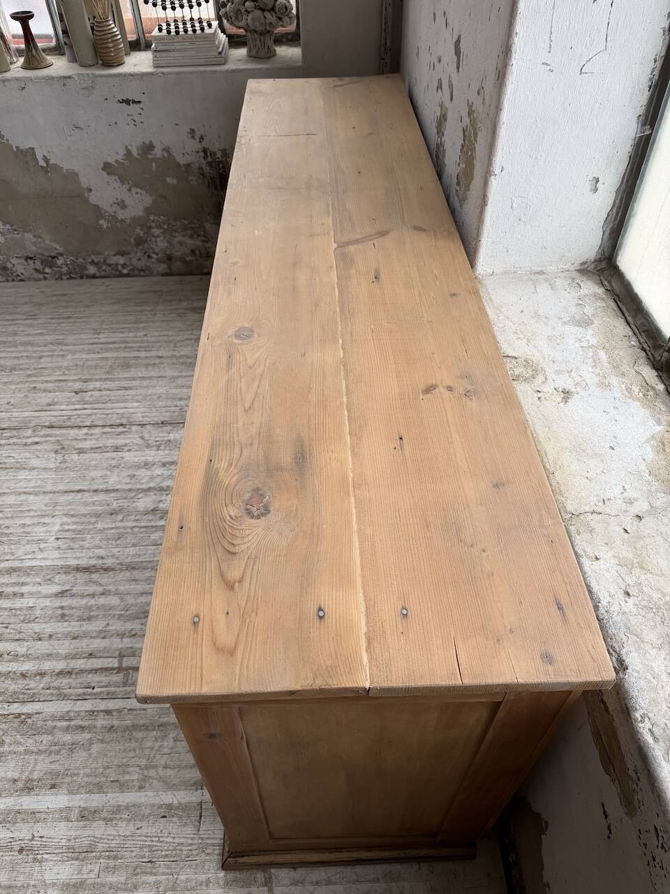 Meuble de métier pin XL années 50
