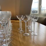 Lot of Murano crystal glasses