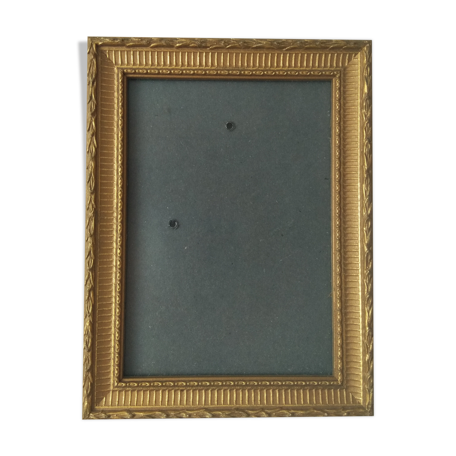 Golden frame for a placed image /photo of 13 x 18 cm Deknudt brand Never used state com