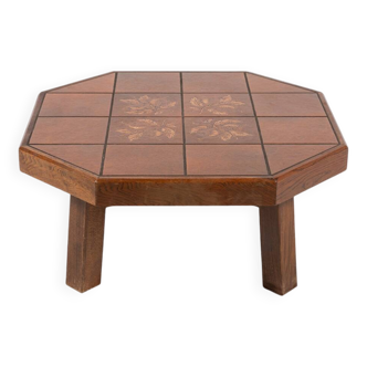 Table basse brutaliste, années 60