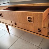 Scandinavian design teak row