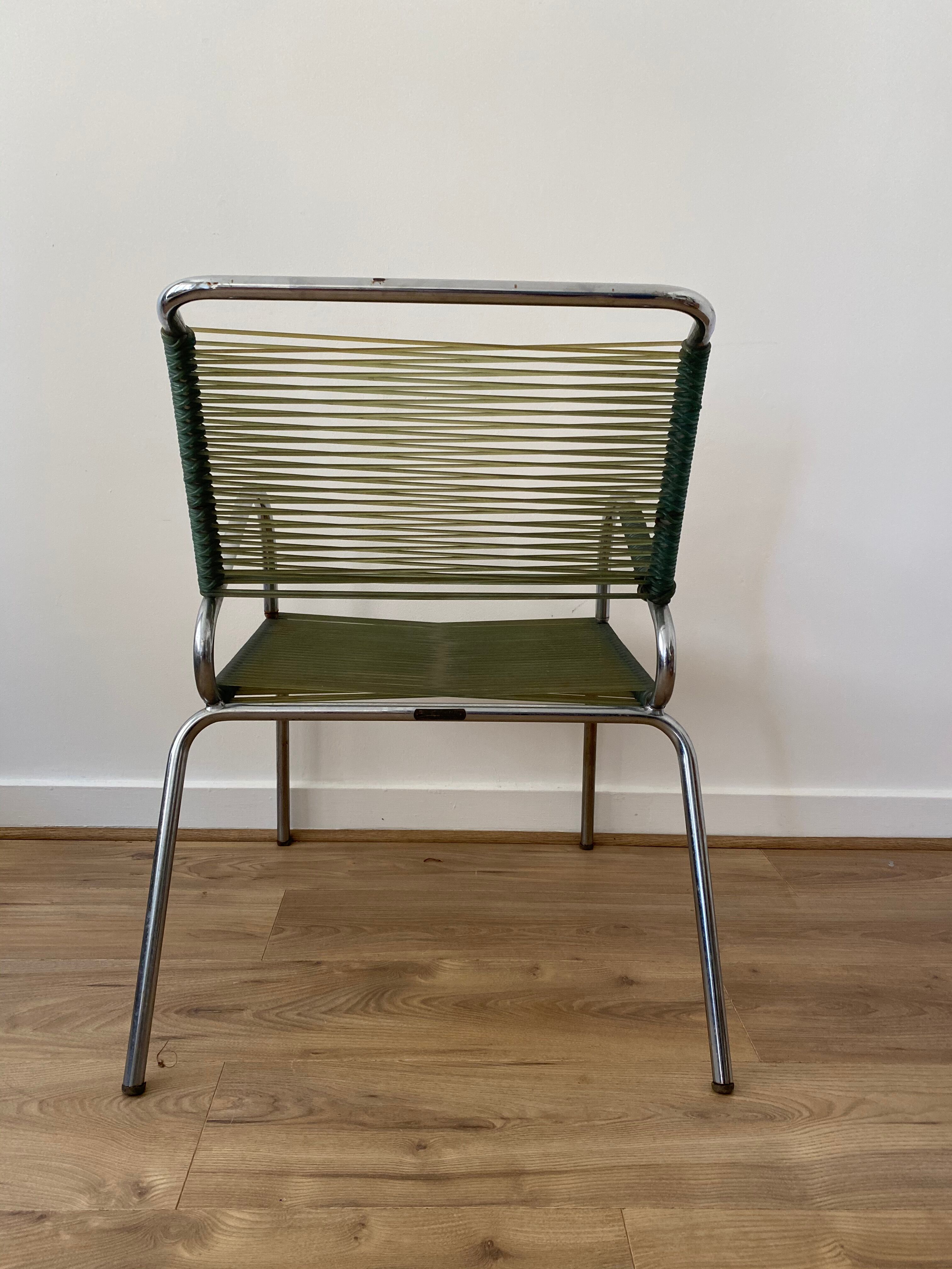 Vintage scoubidou armchair