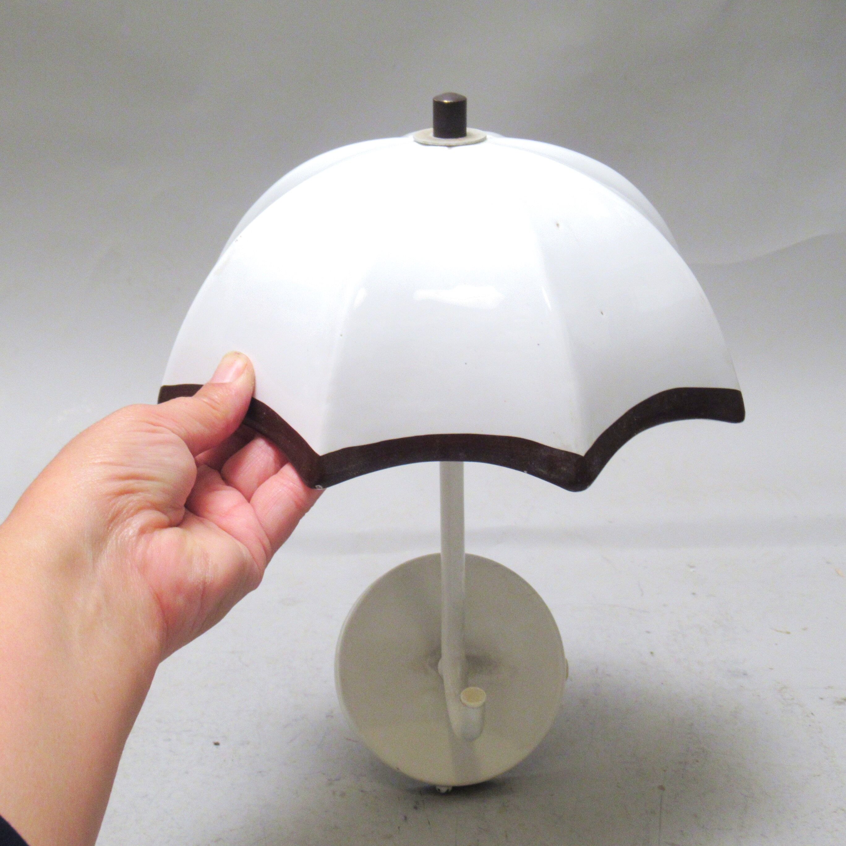 Ceramic wall lamp umbrella 70s