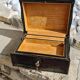 coffret à bijoux en cuir avec sa clé