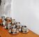Stainless steel espresso service design AMC Italy 70s/80s (14 pieces)
