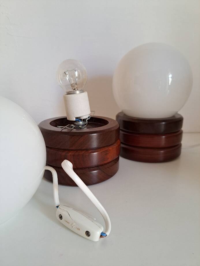 Pair of bedside lamps