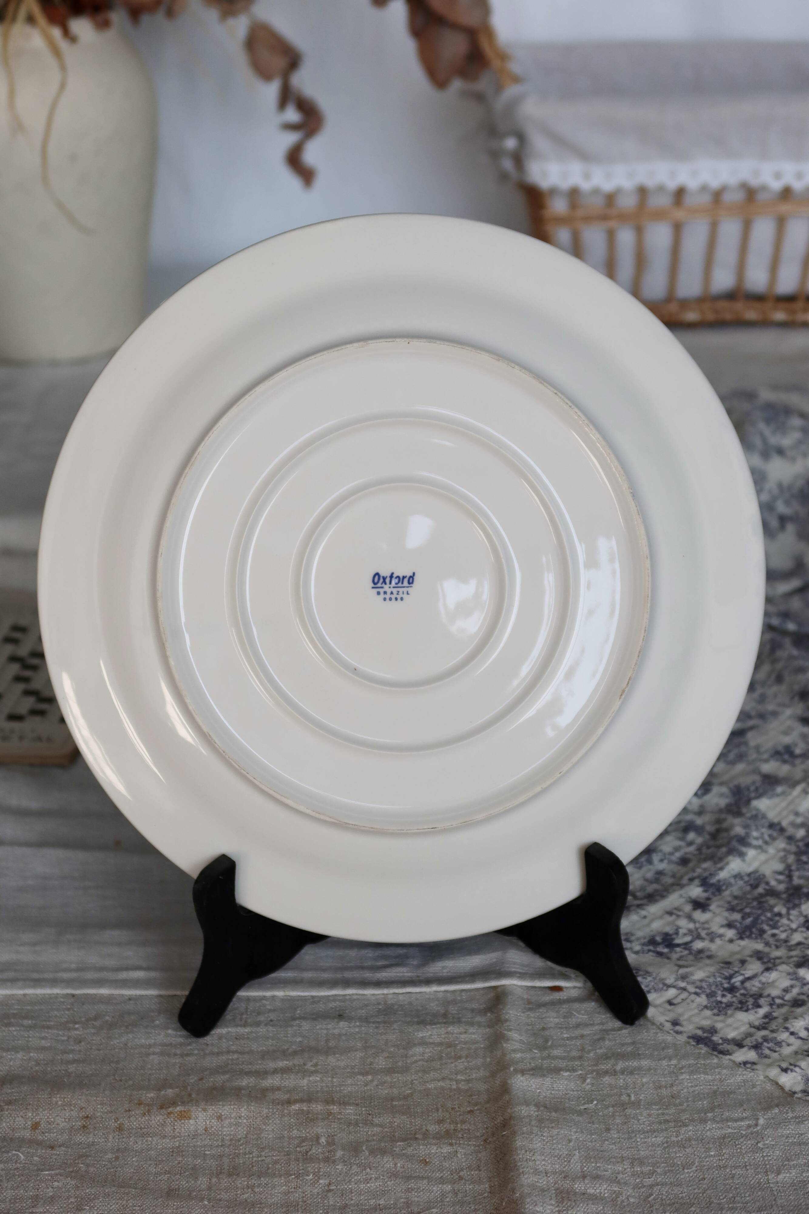 Vintage round serving dish - Oxford Brazil
