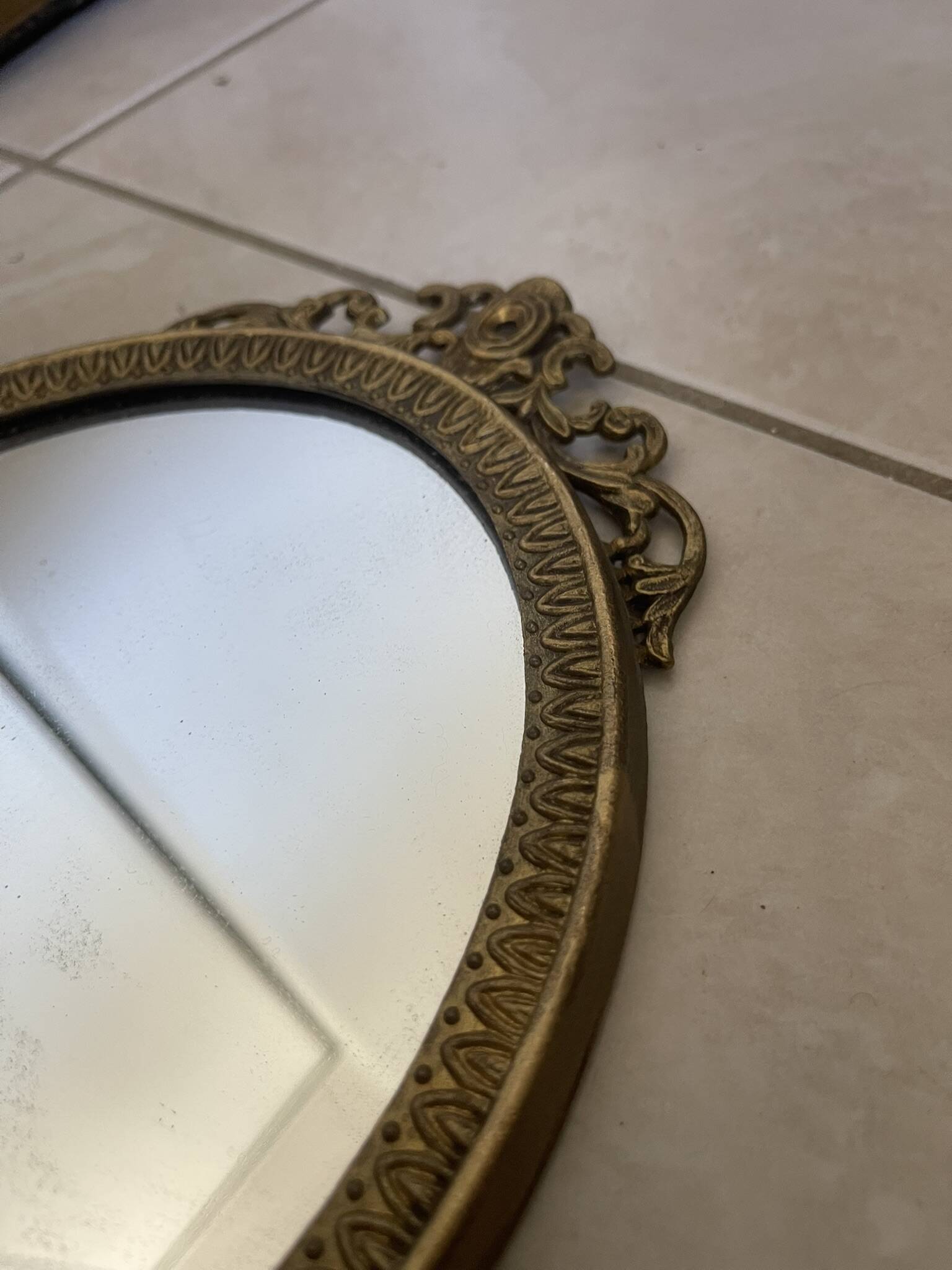 Wall Mirror Sconce Golden Pediment Candle Holder Chandelier France Louis Style