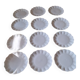 12 dessert plates in Limoges porcelain by Maison Giraud