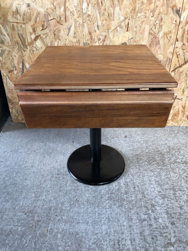 Ancienne table de bistrot pied fonte noir