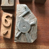 Wooden printing letters