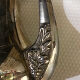 Silver metal teapot