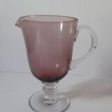 Plum smoked glass ewer