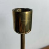 Pair of designer bronze candlesticks