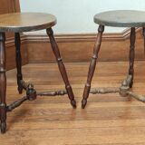 Pair of tripod stools