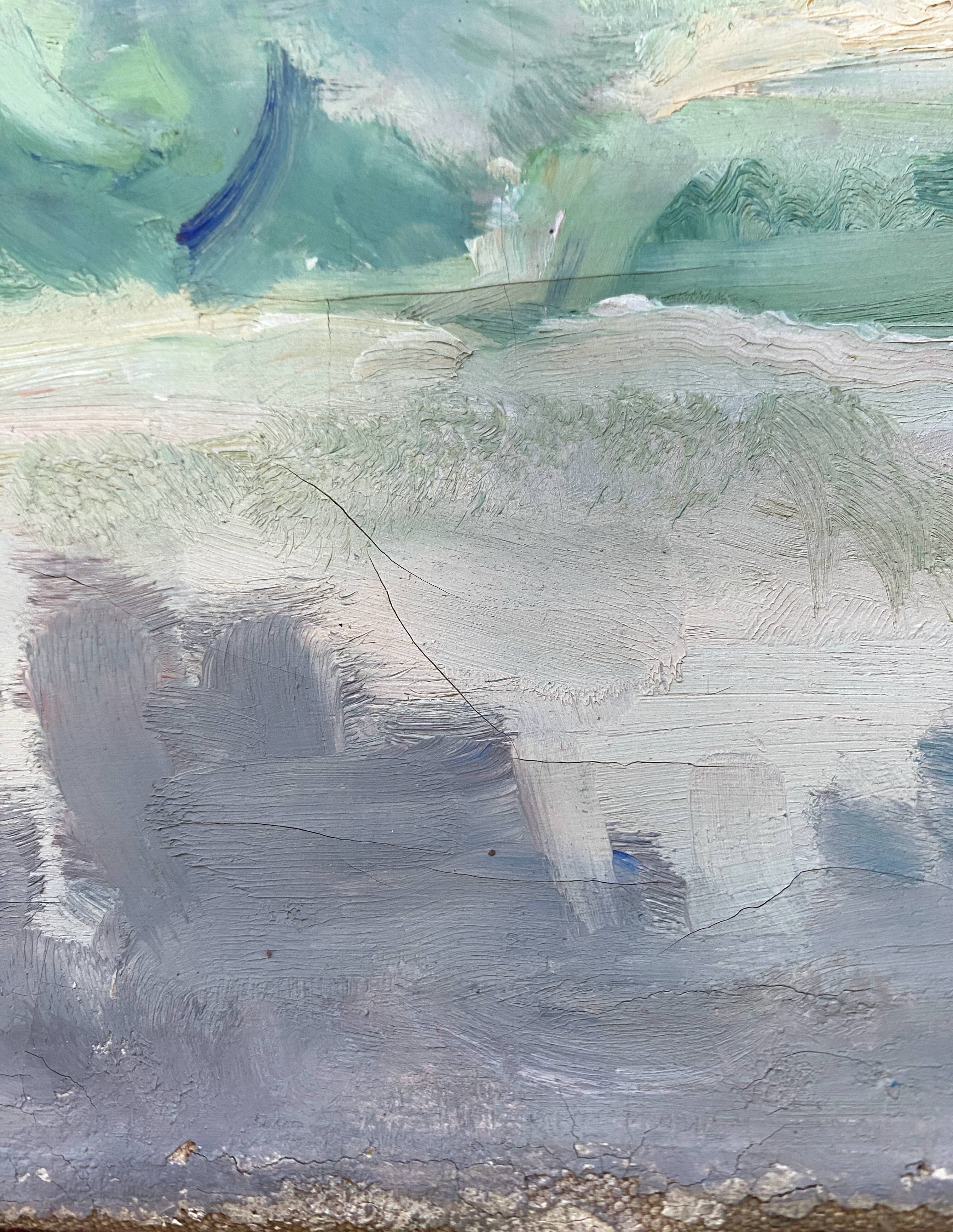 Painting "Landscape of Algeria" Jean-Désiré Bascoulès (1886/1976) HST Orientalist