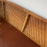 Banc en rotin enfant vintage
