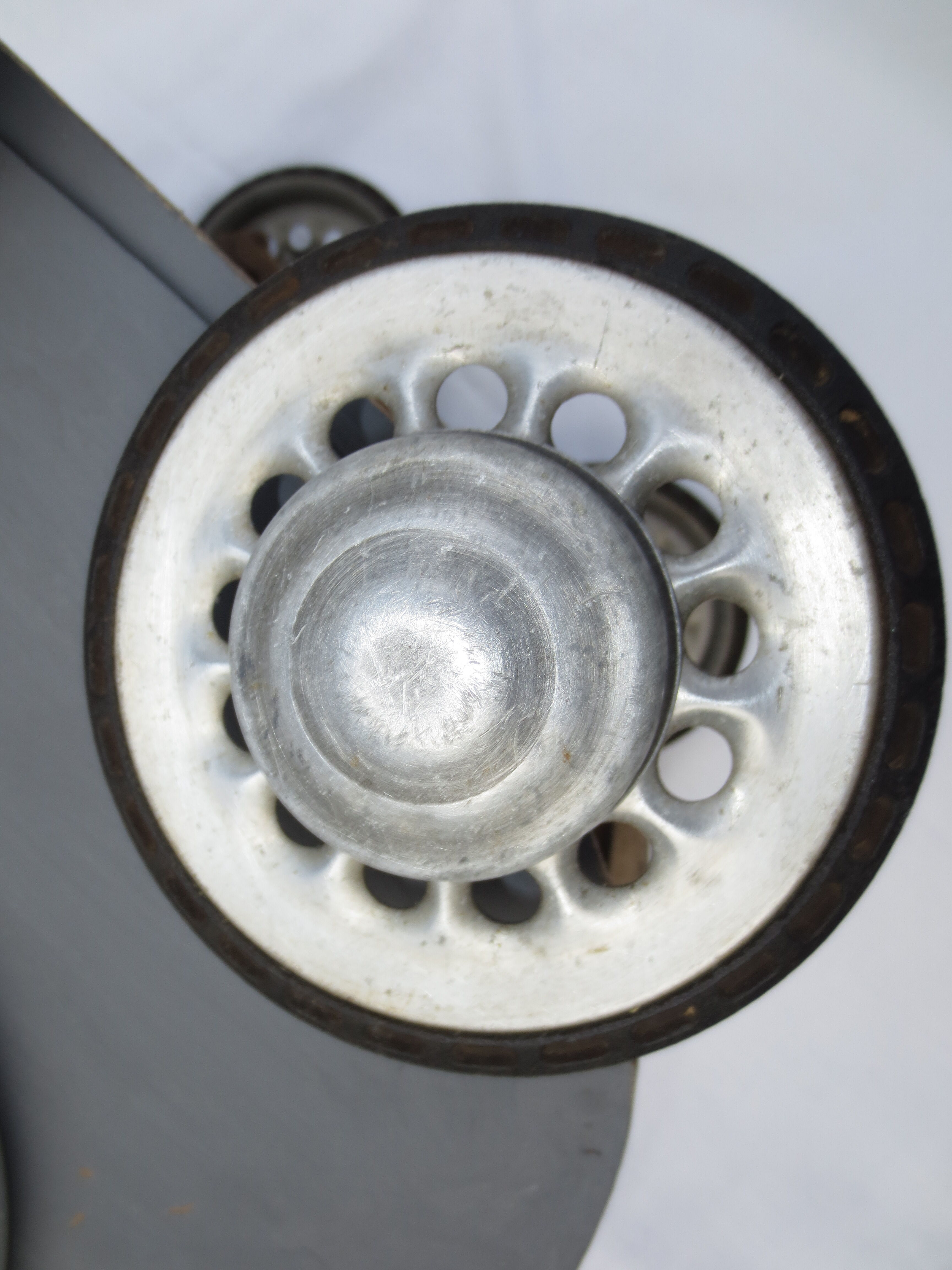 40 year old doll stroller, wood and aluminum