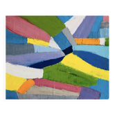 Abstract painting with knife oil