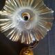 Suspension en verre  forme tulipe