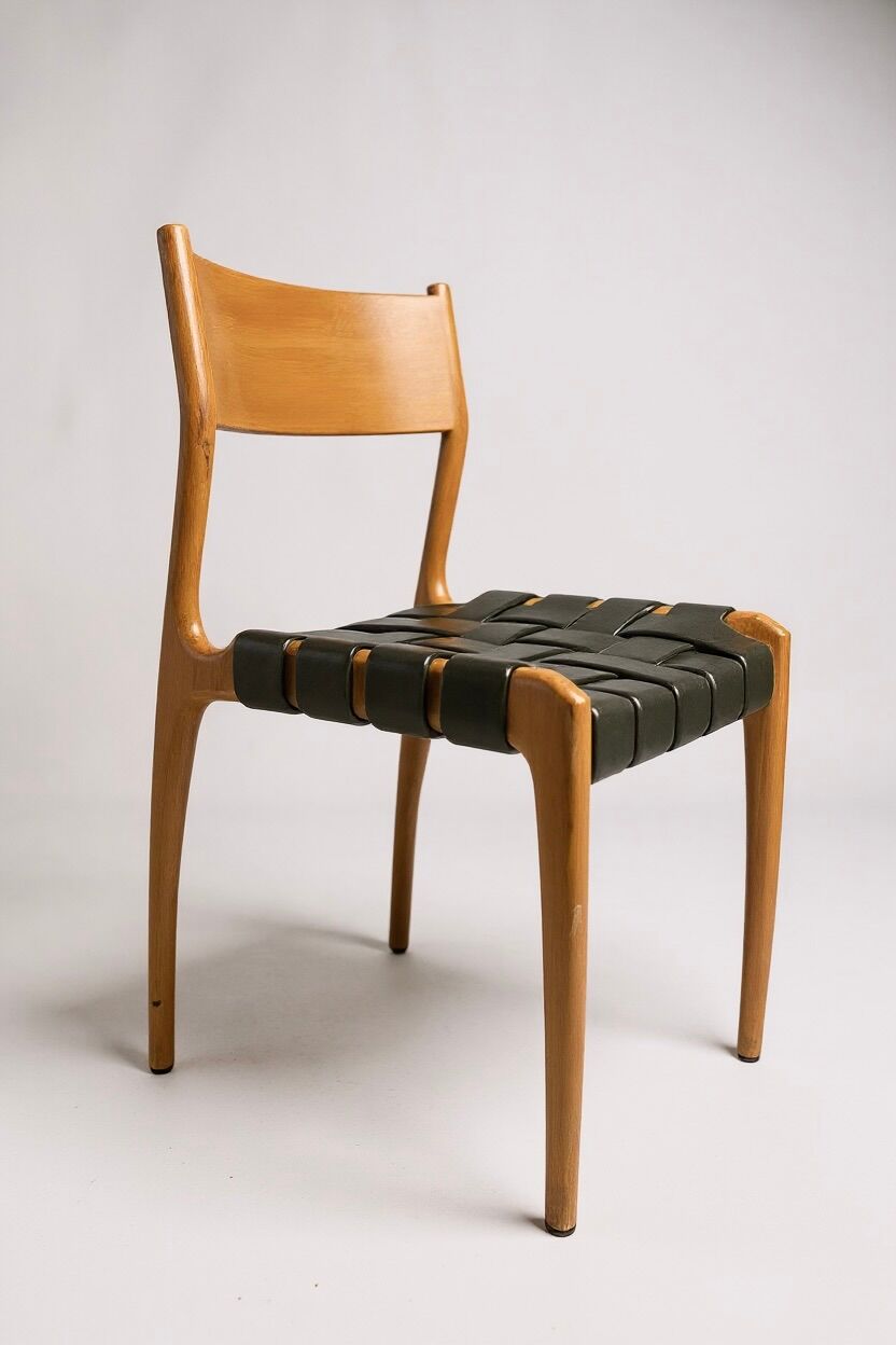 Set of 6 Italian Scandinavian Gessef chairs