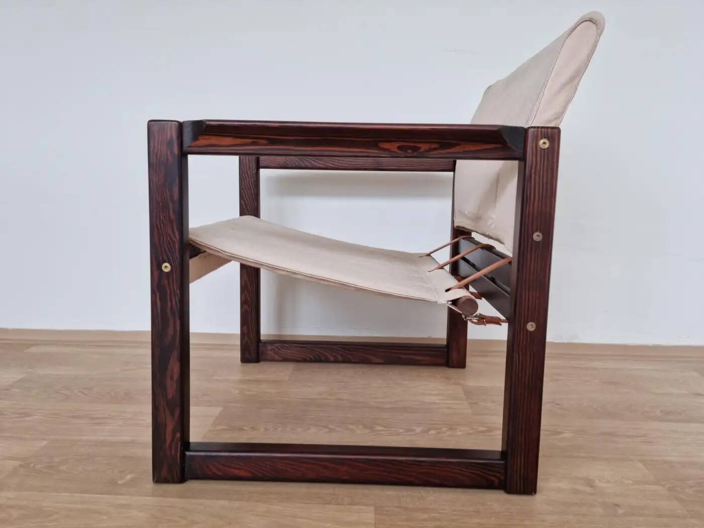 Scandinavian safari armchair by Karin Mobring, 1980s / never used