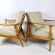 Fauteuil danoise beige en Boucle années 1970