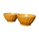 Duo de bol à côtes en faience