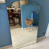 Old beveled mirror 127 x 75 cm