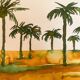 Tableau signé paysage Egypte « Lever de soleil sur le Nil »