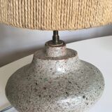 Lampe de grès Accolay 70 abat jour de corde