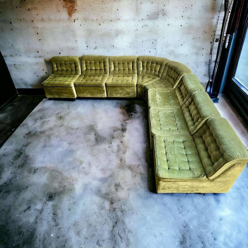 VINTAGE XL MODULAR SOFA/LOUNGE: 8 PIECES