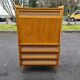 Secrétaire vintage pied compas 1960 rotin
